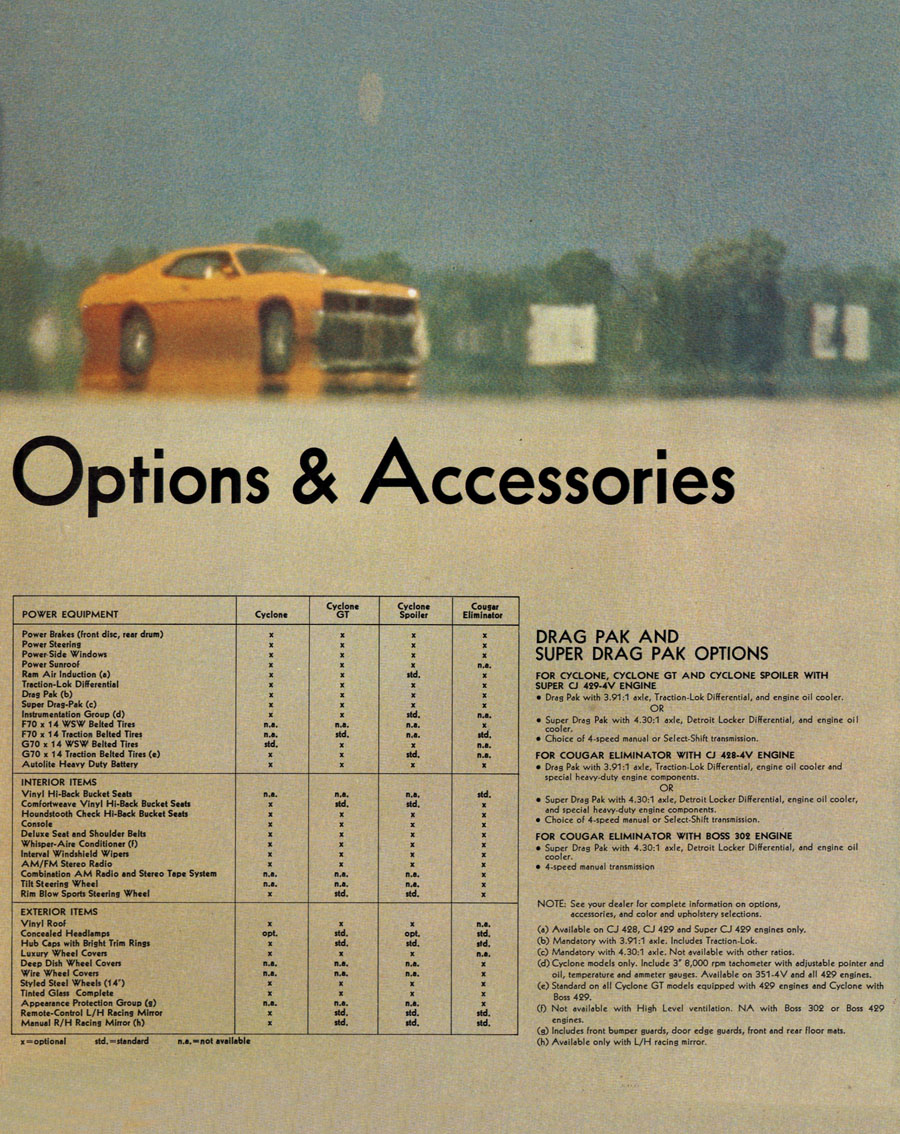 1970 Mercury Performance Brochure Page 4